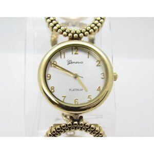 Women's Geneva Platinum Quartz WR Analog 31mm Dial Causal Round Watch (F65)